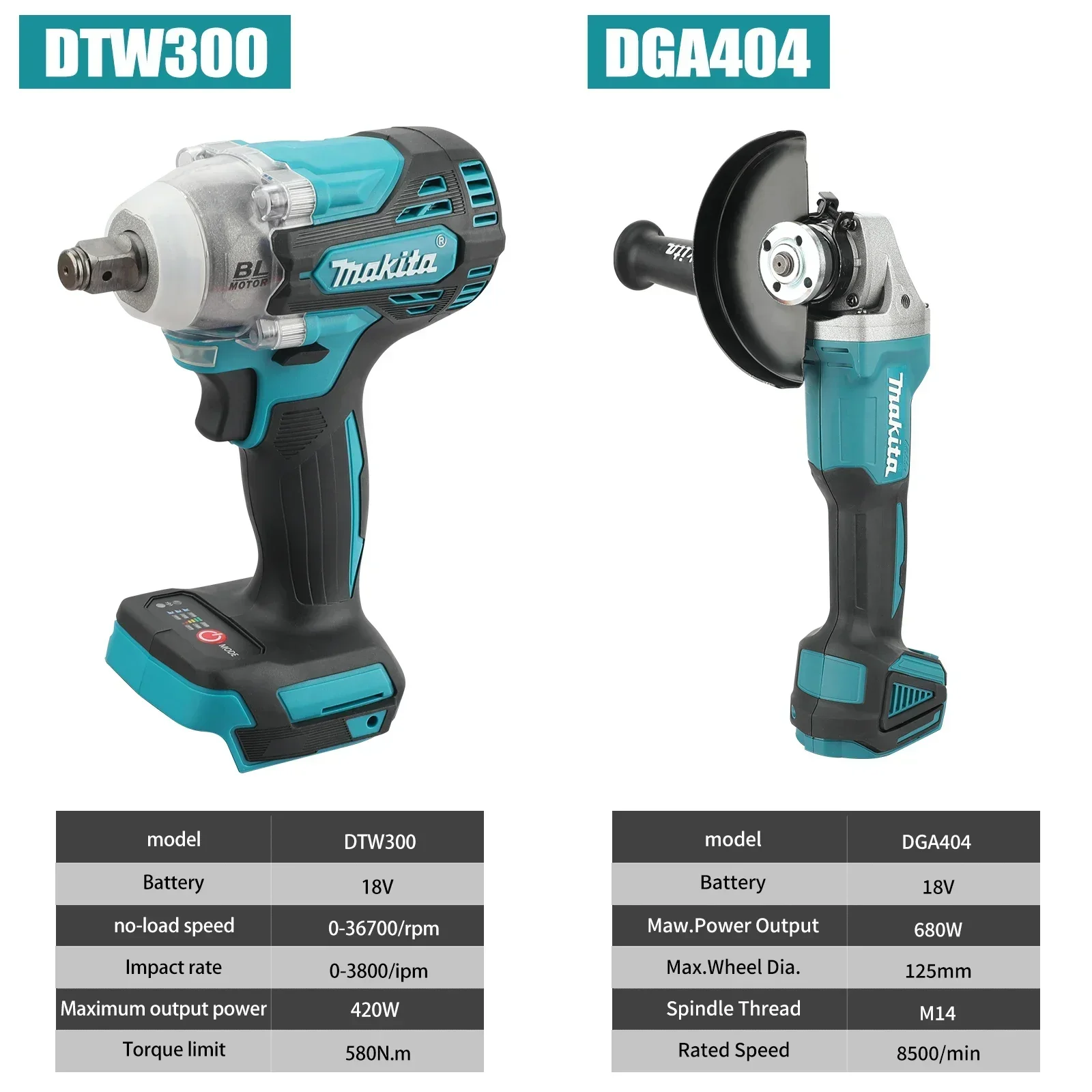 For Makita DTW300 Or DGA404 Co - Makita Drill Dtw300 recension och pris