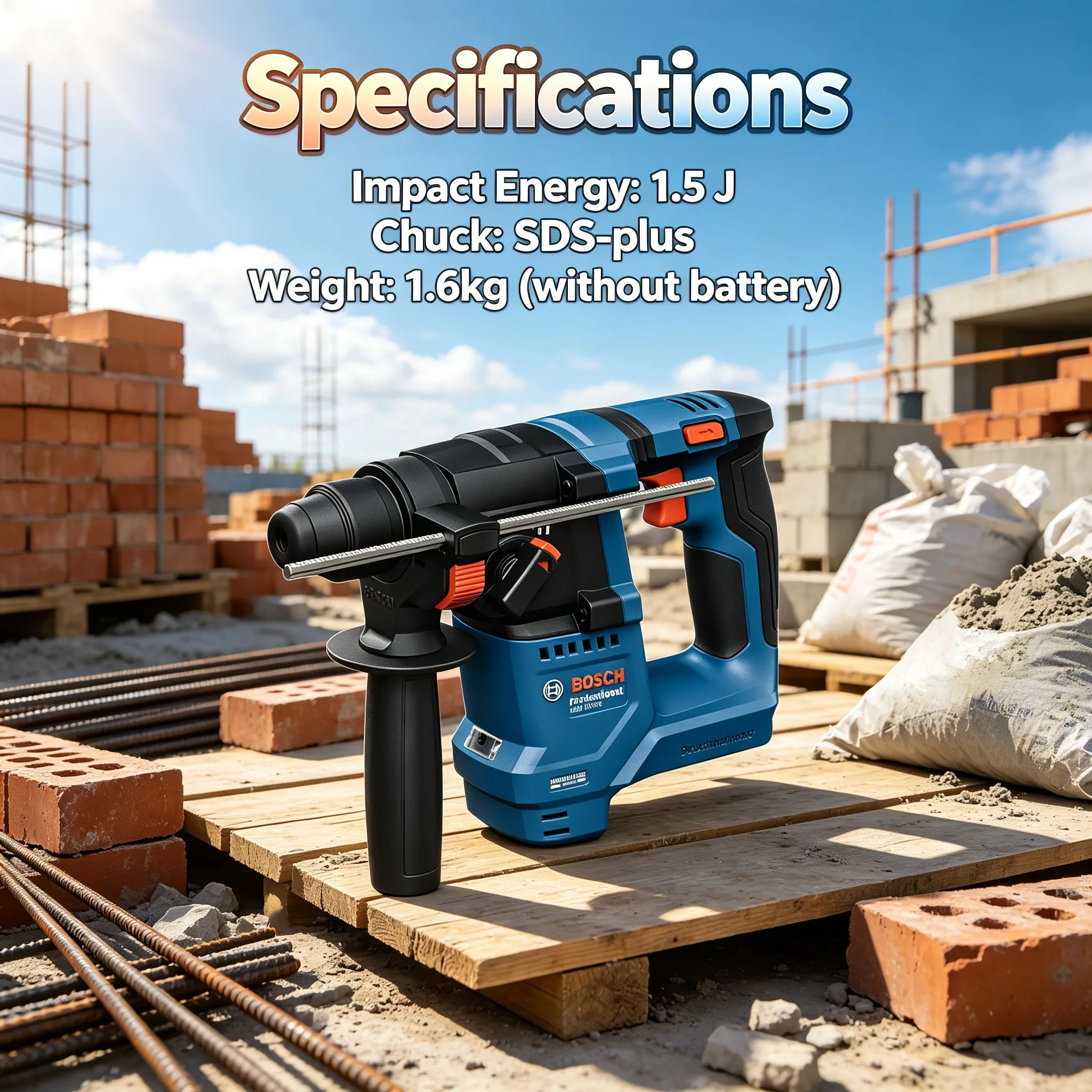 BOSCH GBH 18V-18 Cordless Rota - Power Tools Professional recension och pris