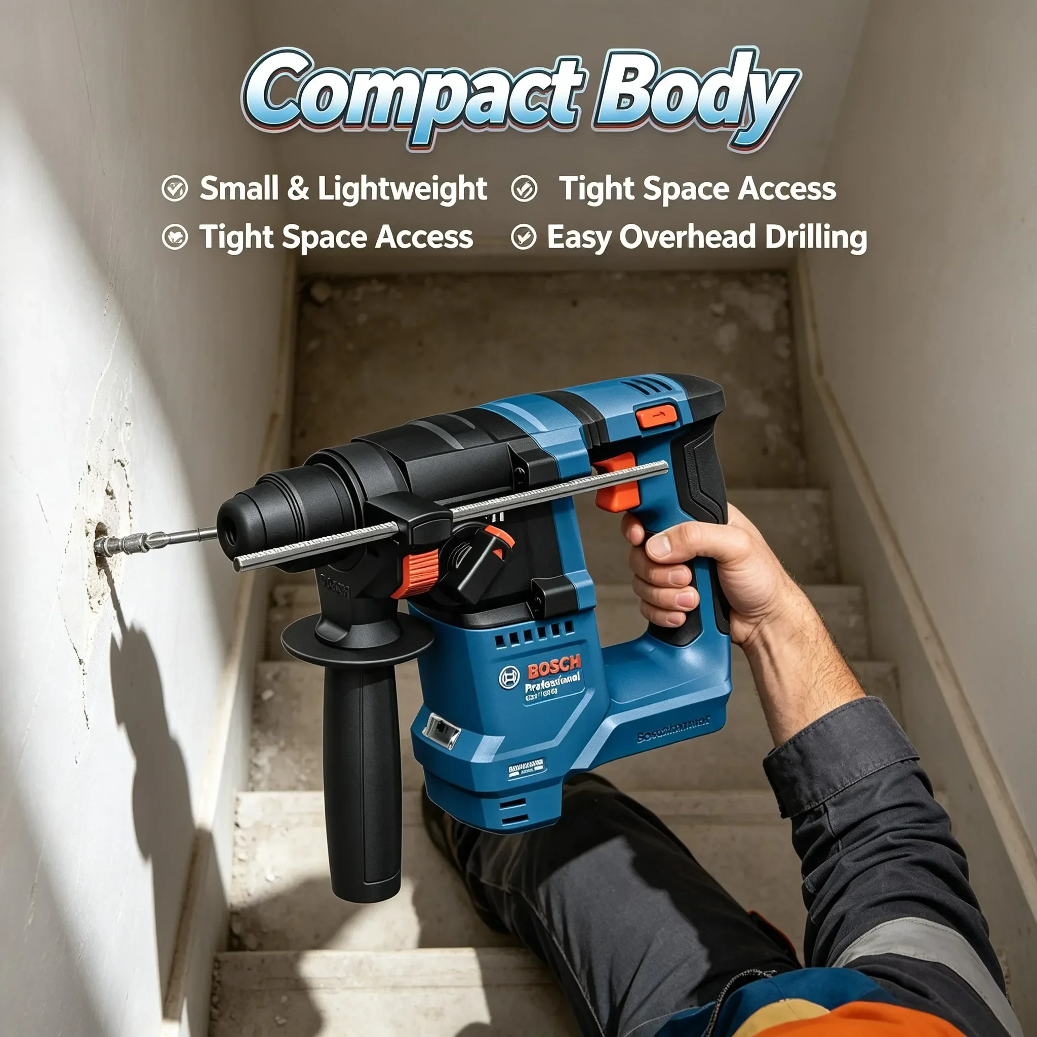 BOSCH GBH 18V-18 Cordless Rota - Power Tools Professional recension och pris